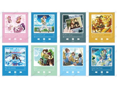 Trading music player style acrylic cards ver.B (8 types)