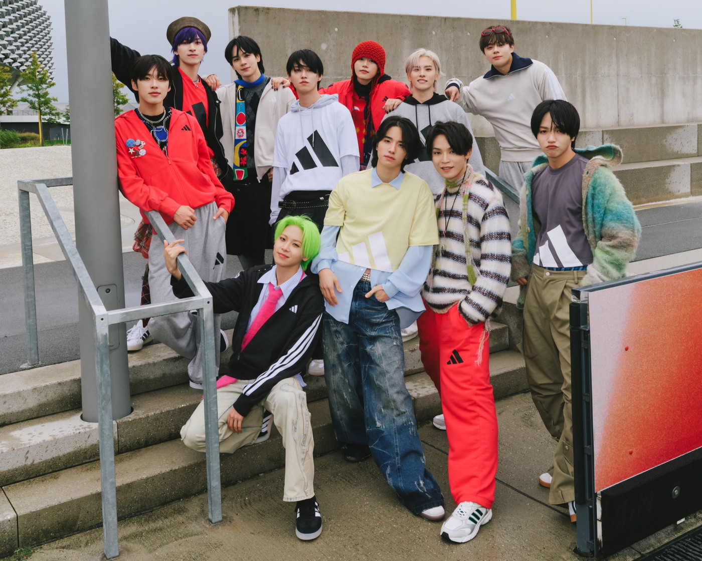 ショップレビュー ランキング “Adidas JO1 the in Appearing Essentials” visual campaign アイドル
