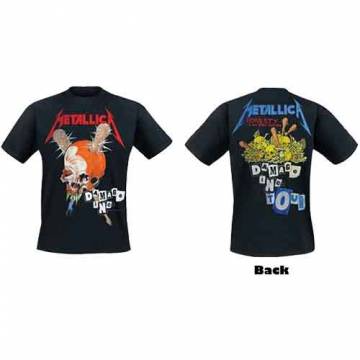 METALLICA Band T-Shirt Unisex: Damage Inc (Black) (Back Print) - BLACK