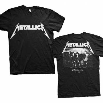 METALLICA Band T-Shirt Unisex: Master of Puppets Photo (Back Print) - BLACK