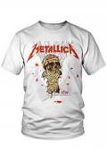 METALLICA Band T-shirt Unisex: ONE LANDMINE (BACK PRINT) WHITE