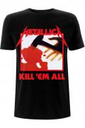 METALLICA Band T-Shirt Unisex: KILL 'EM ALL TRACKS (BACK PRINT)
